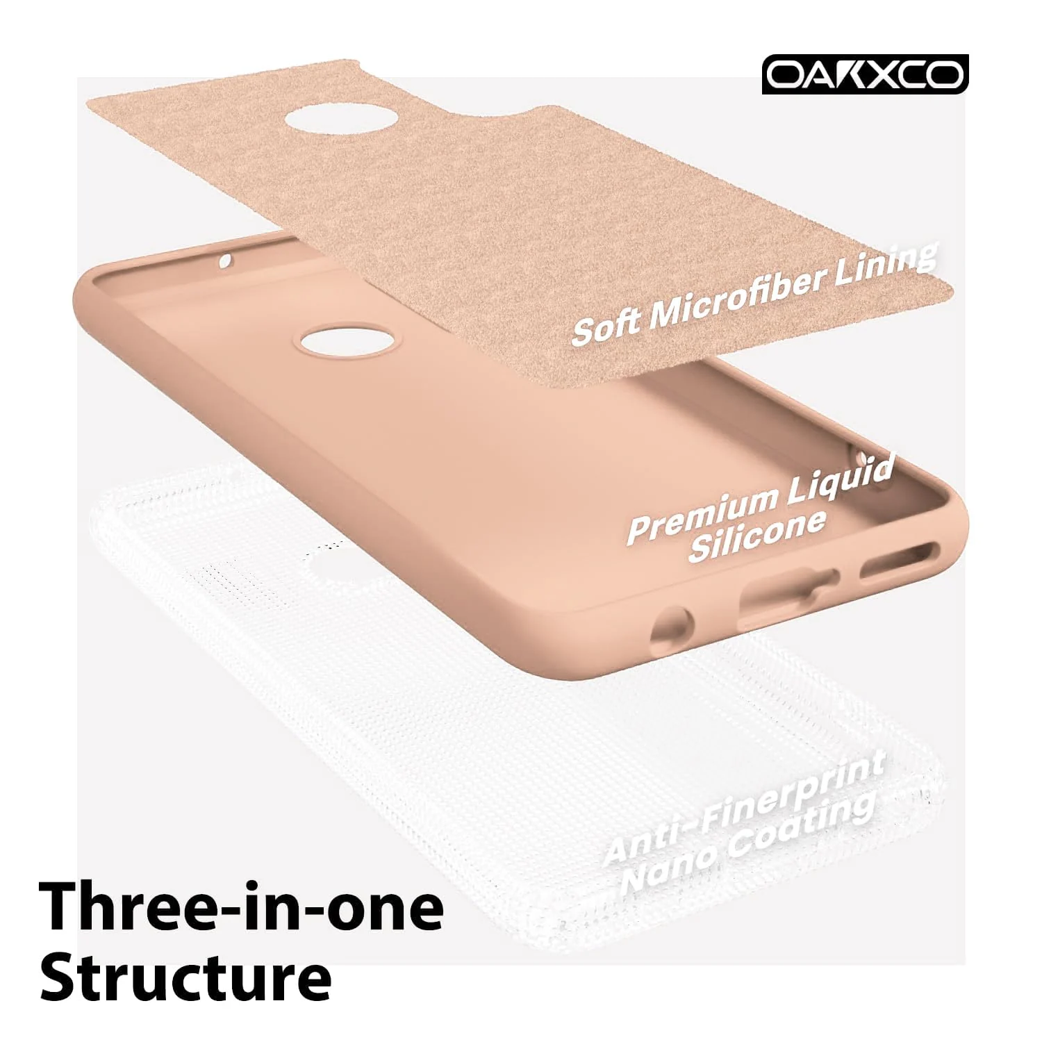 DL3 Mobilak Huawei P30 Lite/Nova 4E Case, Soft Flexible Silicone Gel Rubber Bumper Cover, Full Body Shockproof Protective Phone Case - Light Orange