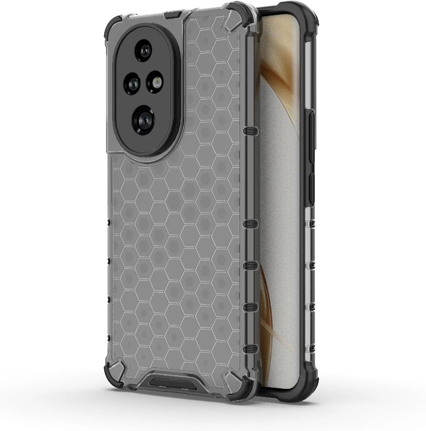 DL3 Mobilak Clear PC and TPU Protective Case for Honor 200 Pro 5G with Shockproof Design