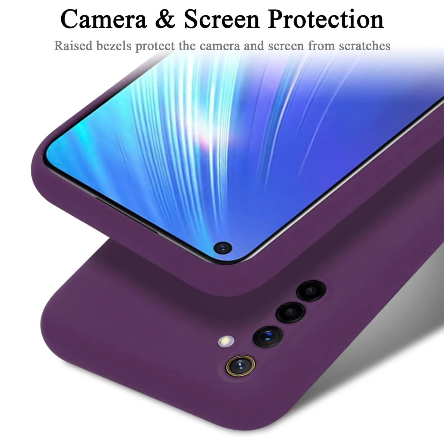 DL3 Mobilak Soft Silicone Gel Bumper Case for realme 6 - Violet