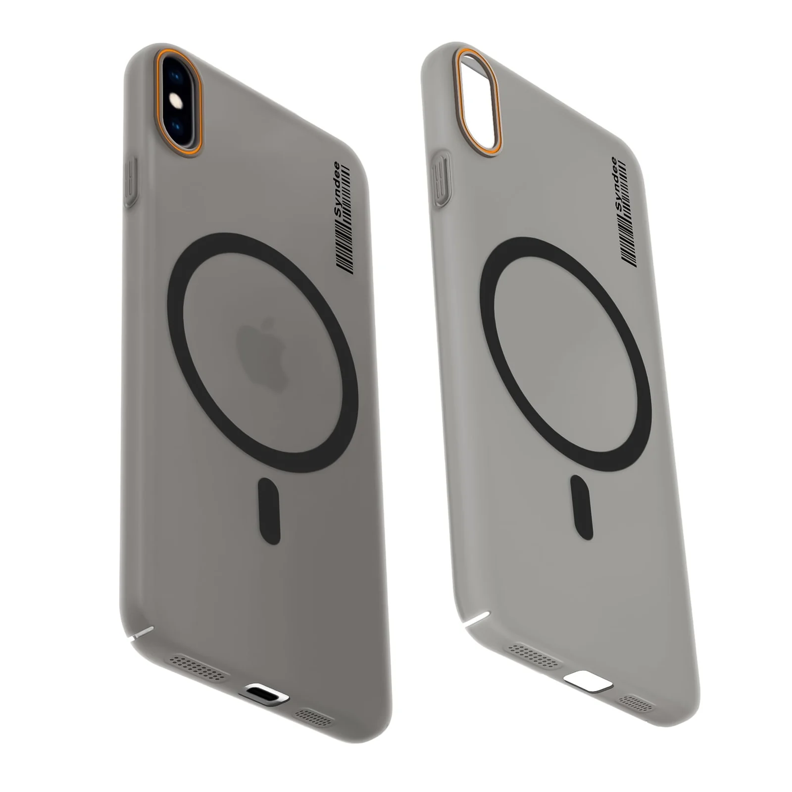 DL3 Mobilak Matte MagSafe-Compatible Magnetic Case for iPhone X / iPhone XS with Camera Protection and Ring Holder - Black