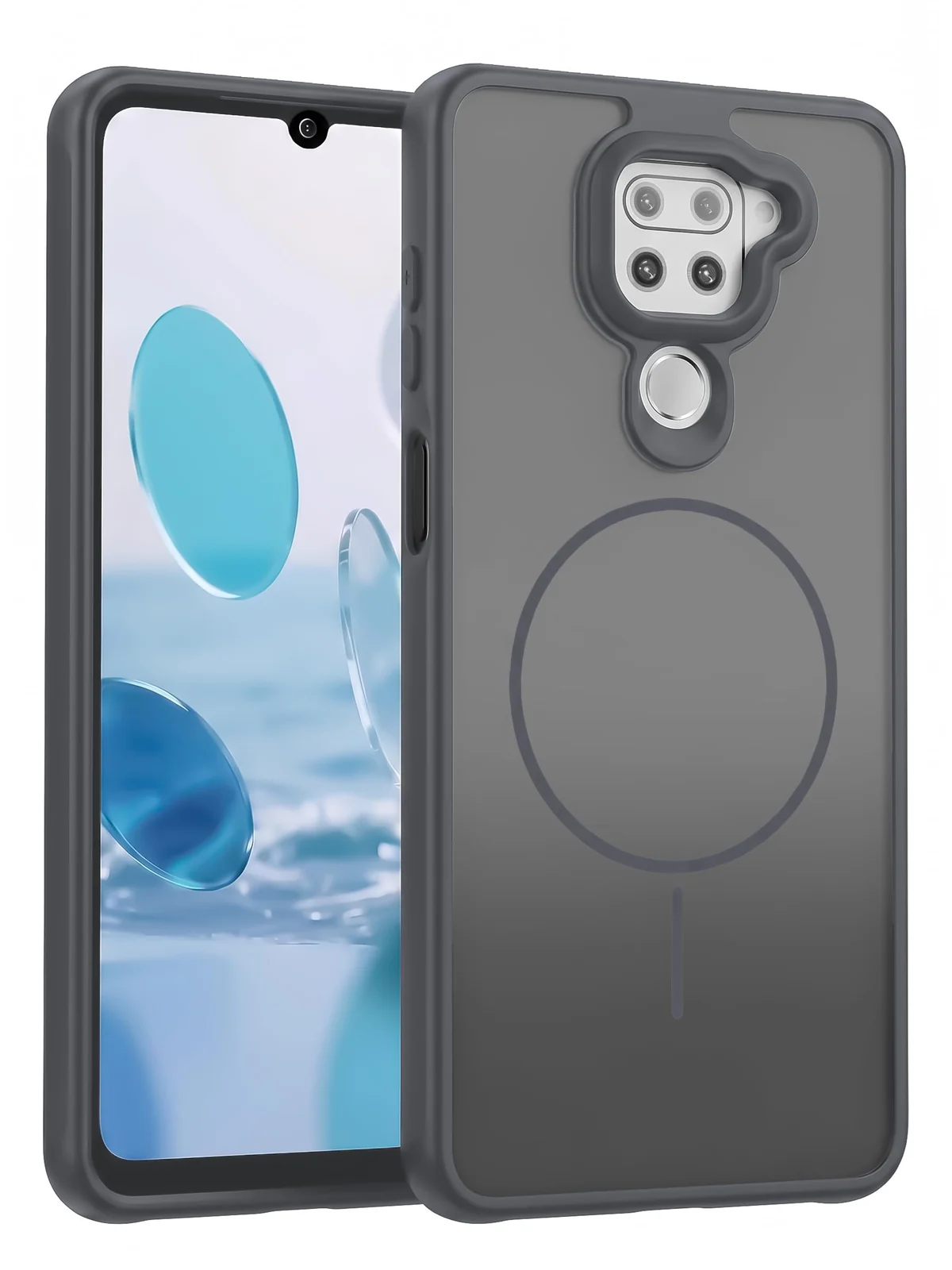 DL3 Mobilak Case For Xiaomi Redmi Note 9 / Redmi 10X 4G Translucent Matte PC Back & Soft TPU Edge, [Not Compatible with MagSafe] Anti-Scratch Shockproof Protective Cover with Full Camera Protection