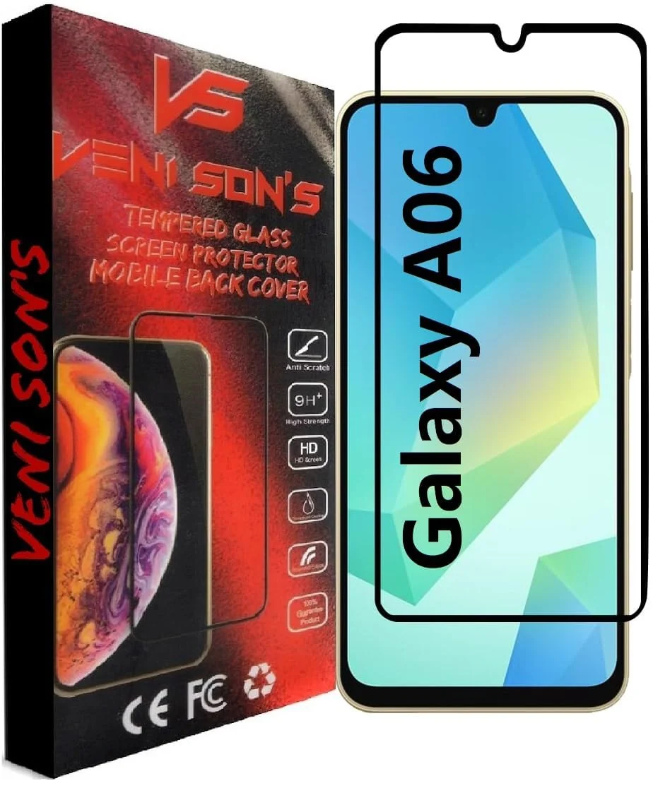 DL3 Mobilak for Samsung Galaxy A06 (4G)/ F06 (5G)/ M06 (5G) | Tempered Glass Screen Protector, 9H Hardness Anti-Scratch Tempered Glass flim, Case Friendly, Anti-Scratch - Clear