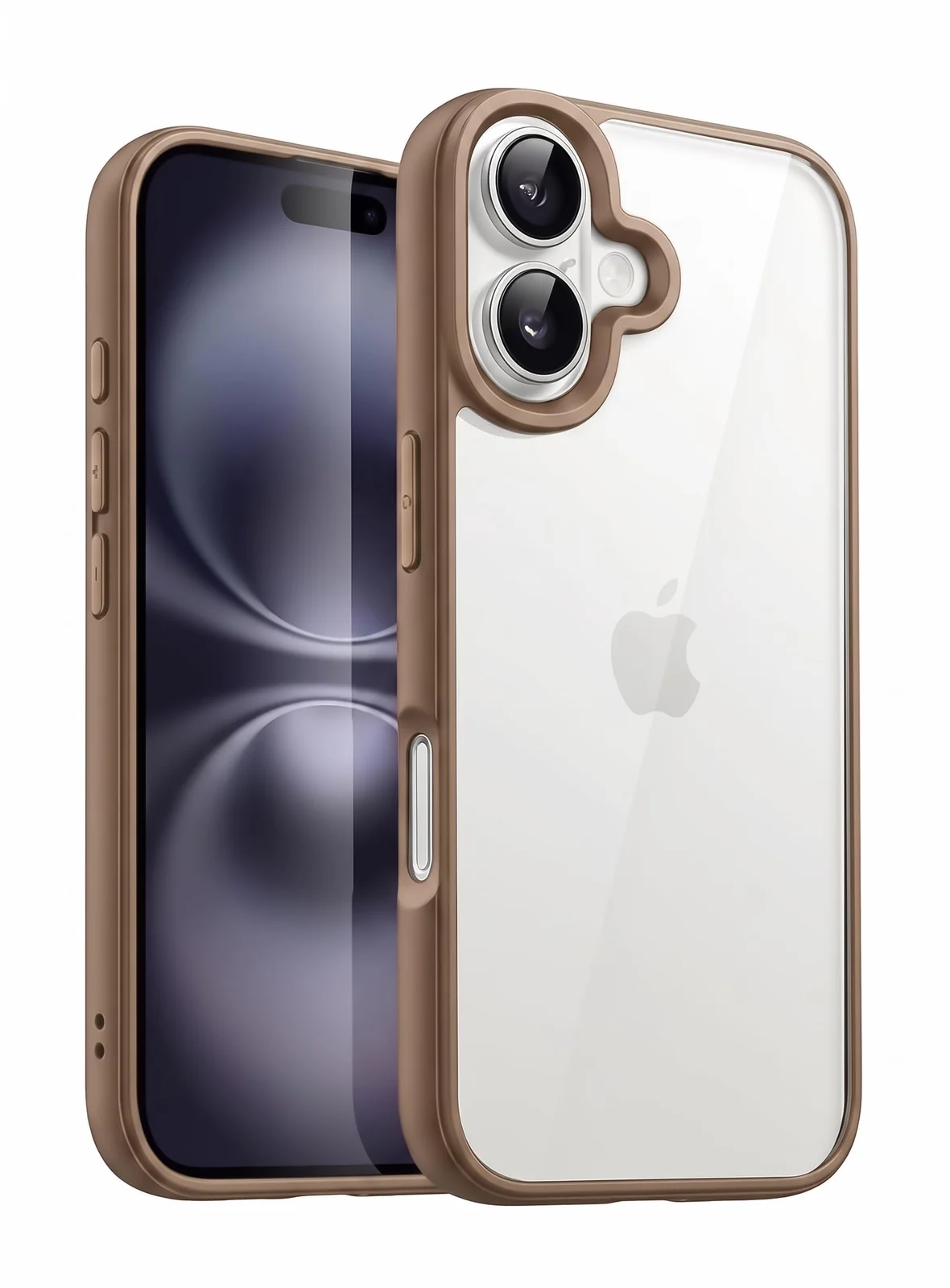 DL3 Mobilak Clear Protective Case for iPhone 16 - Desert Brown