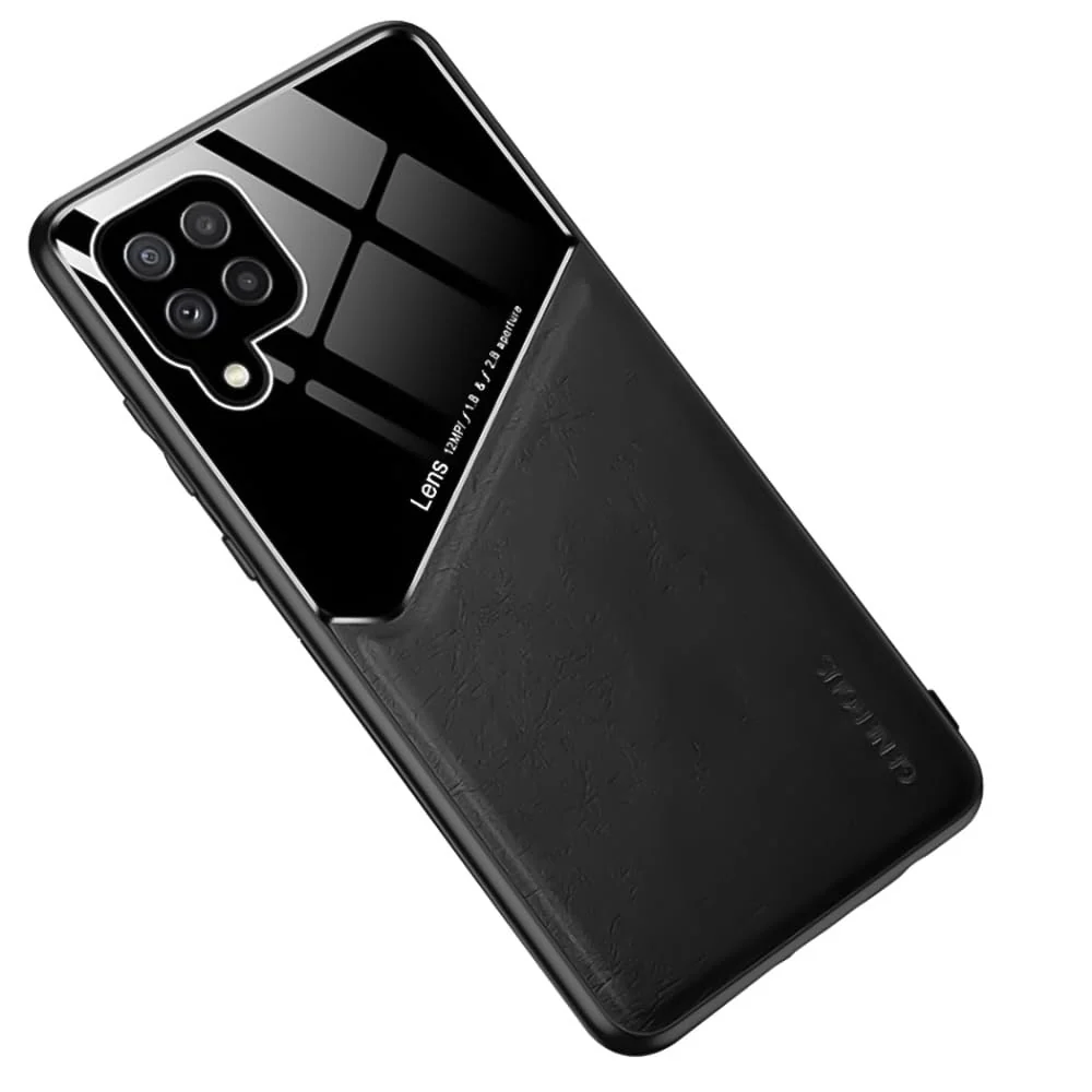 DL3 Mobilak Leather and PC Protective Case for Huawei Nova 3i / P Smart Plus + 2018, Built-in magnetic car-mount support, Shock-absorbing protection, Raised edges around the screen and camera - Black