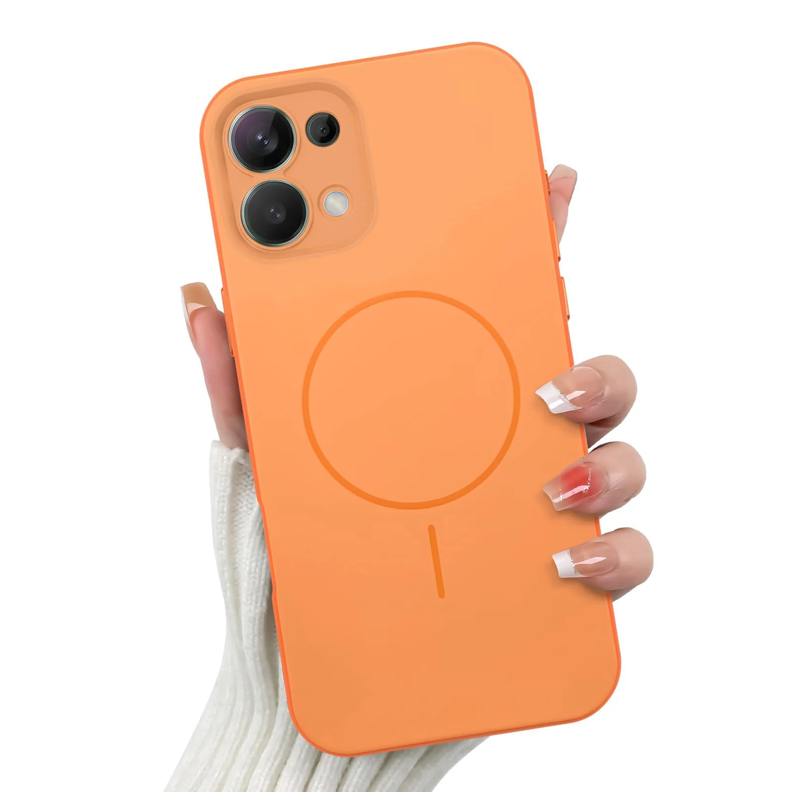 OPPO A6 Pro 4G / 5G — DL3 Mobilak Case For OPPO A6 Pro 4G/5G Slim Design [Not Compatible with MagSafe] Soft Silicone Case Flexible TPU Anti-Scratch Protective Cover with Full Camera Protection
