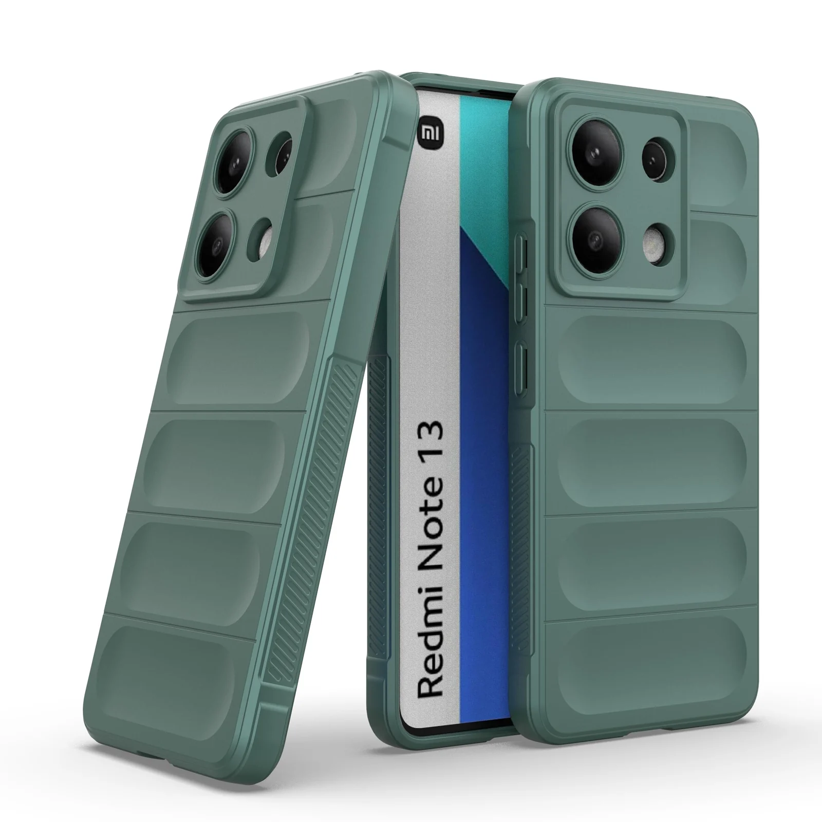 DL3 Mobilak Rugged Protective Case for Xiaomi Redmi Note 13 4G, Camera protection, Shock-absorbing protection, Non-slip grip - Green