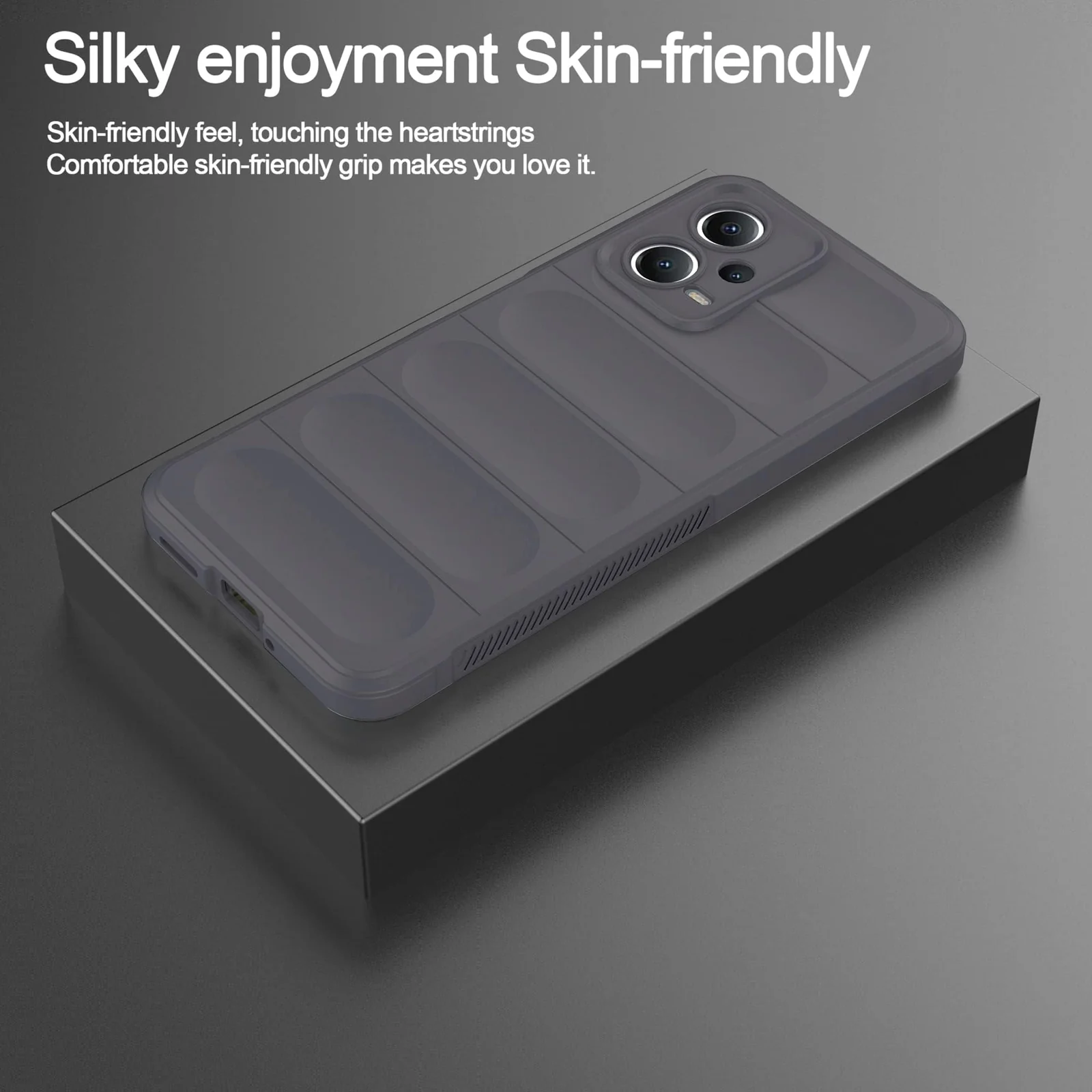 DL3 Mobilak Rugged Protective Case for Xiaomi Redmi Note 12 5G / Poco X5 5G, Camera protection, Shock-absorbing protection, Non-slip grip - Dark Gray