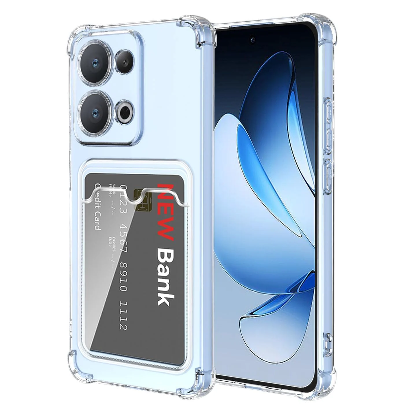 Oppo Reno 13 5G — DL3 Mobilak جراب حماية للهاتف متوافق مع OPPO Reno 13 5G من سيليكون متوافق مع الشحن اللاسلكي حماية ماصة للصدمات - شفاف