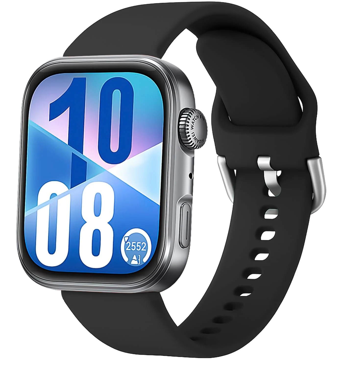 DL3 Mobilak Silicone Bracelet for Huawei Watch Fit 3/Watch Fit 4 Pro/Fit 4 Strap, Soft Silicone Sport Replacement Strap for Women/Men, Adjustable Waterproof Sports Band - A-black