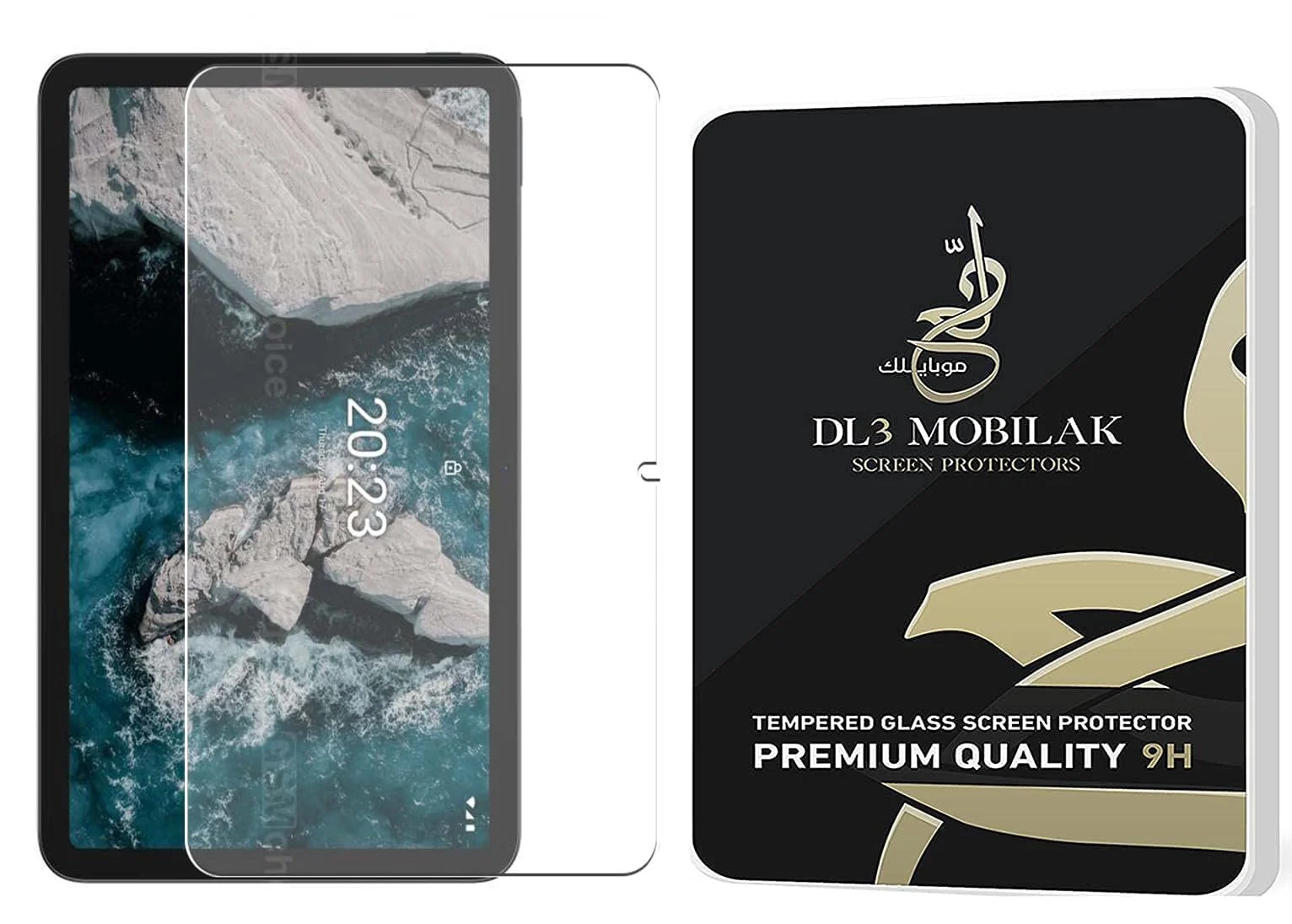 DL3 Mobilak Screen Protector For Nokia T20 Tablet (10.4 inch) Tablet Tempered Glass Film [HD Crystal ] [Easy Installation] [Scratch Resistant] [9H Hardness] - Clear