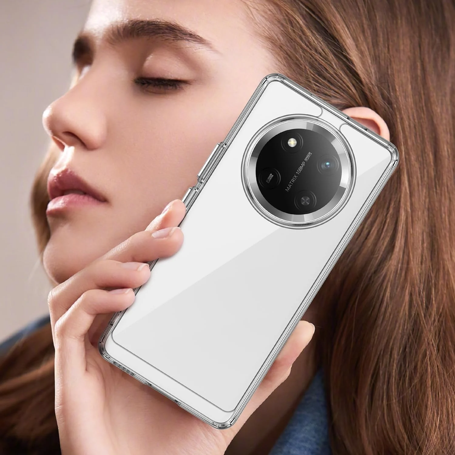 DL3 Mobilak Case Compatible with Honor X9C, Case Crystal Soft TPU Gel Case Flexible Silicone Anti-Scratch TPU Cover - Clear
