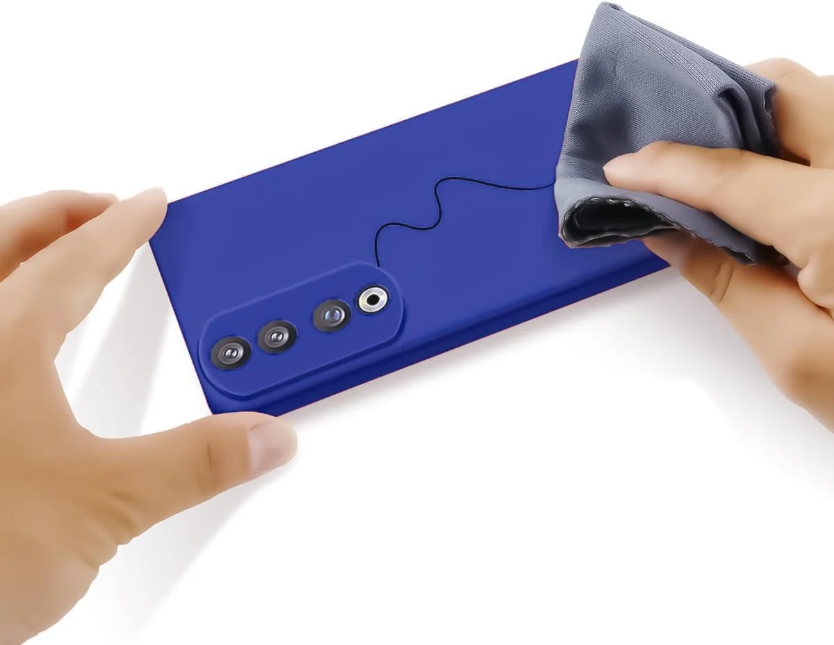 DL3 Mobilak Silicone Protective Case for Honor 70, Shock-absorbing protection, Scratch-resistant surface, Soft microfiber lining - Pepsi