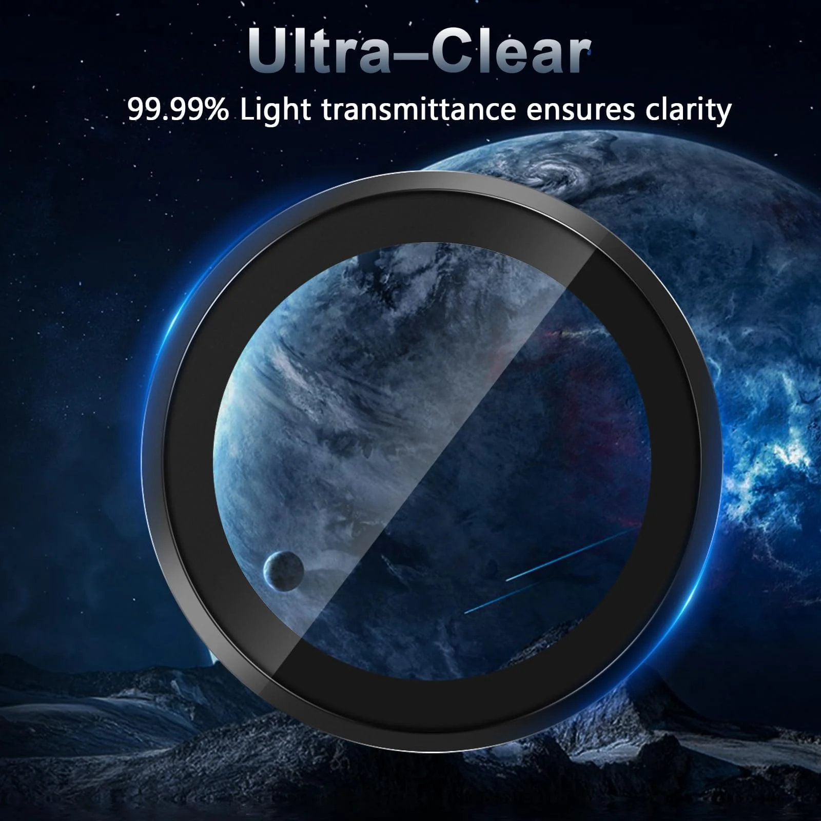 DL3 Mobilak Camera Lens Protector for Xiaomi POCO X6 Pro 5G Accessories, 9H Tempered Glass Metal Individual Ring Camera Cover Screen Protector, Case Friendly, Anti Scratch - Black