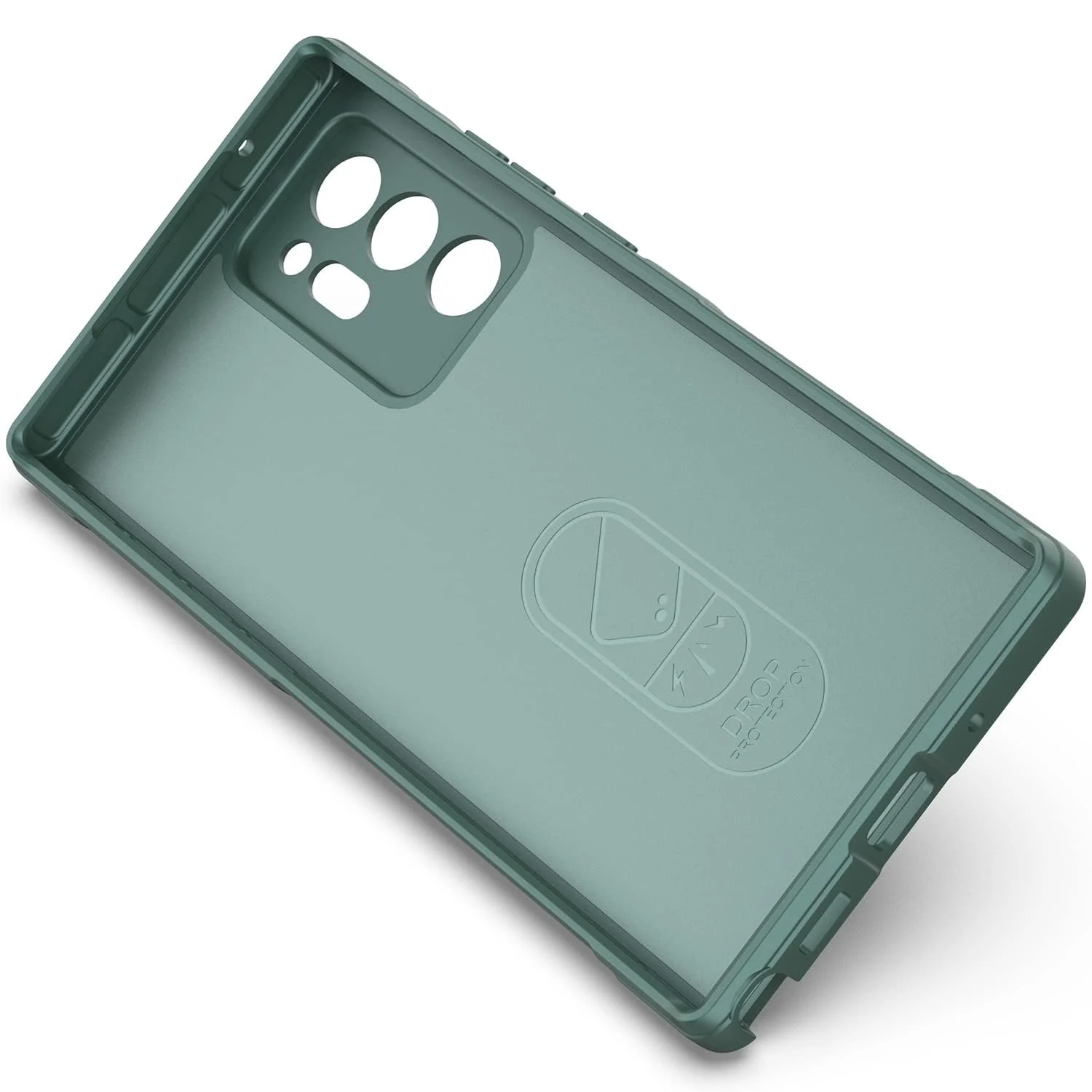DL3 Mobilak Flexible Silicone and TPU Protective Case with Camera Protection for Samsung Galaxy Note 20 Ultra - Green
