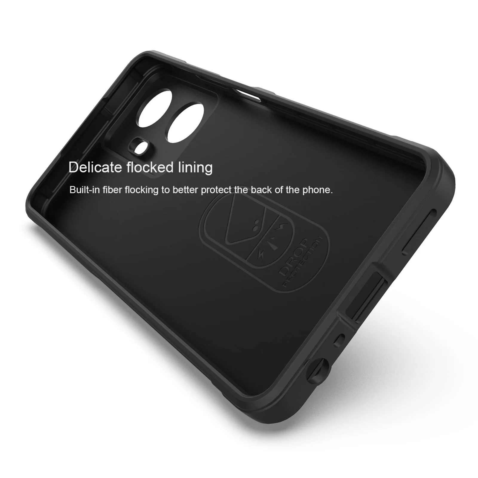 DL3 Mobilak Flexible Silicone and TPU Protective Case with Camera Protection for realme C55 / Narzo N55 - Black