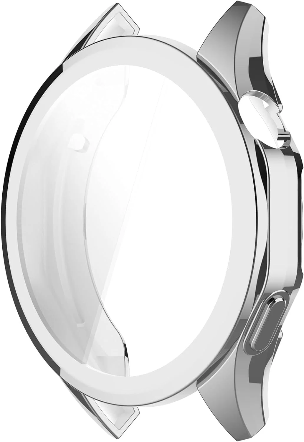 DL3 Mobilak Case Compatible with Huawei Watch GT4 46MM Case All-Around Screen Protector Watch Soft TPU Shockproof Cover Slim Guard Thin Bumper Shell Protector - Sliver