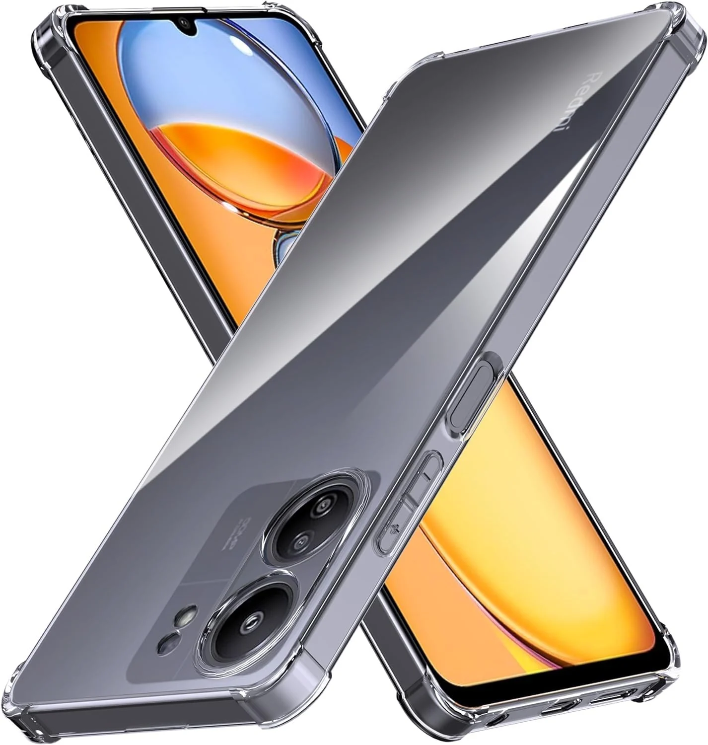 DL3 Mobilak Clear TPU Case for Xiaomi Redmi 13C 4G / Poco C65, Camera protection, Shock-absorbing protection, Non-slip grip - Clear