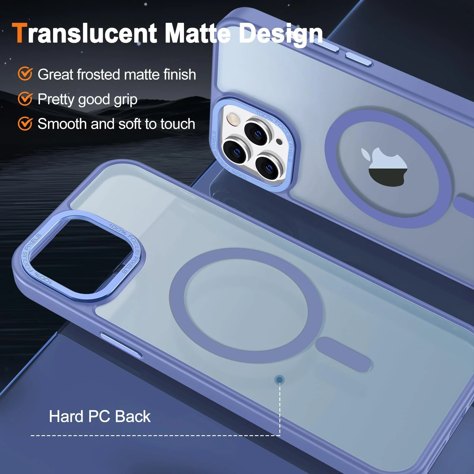 DL3 Mobilak Wallet Case with Card Slot for iPhone 11 Pro with Ring Holder and Magnetic Car-Mount Support - Baby Blue