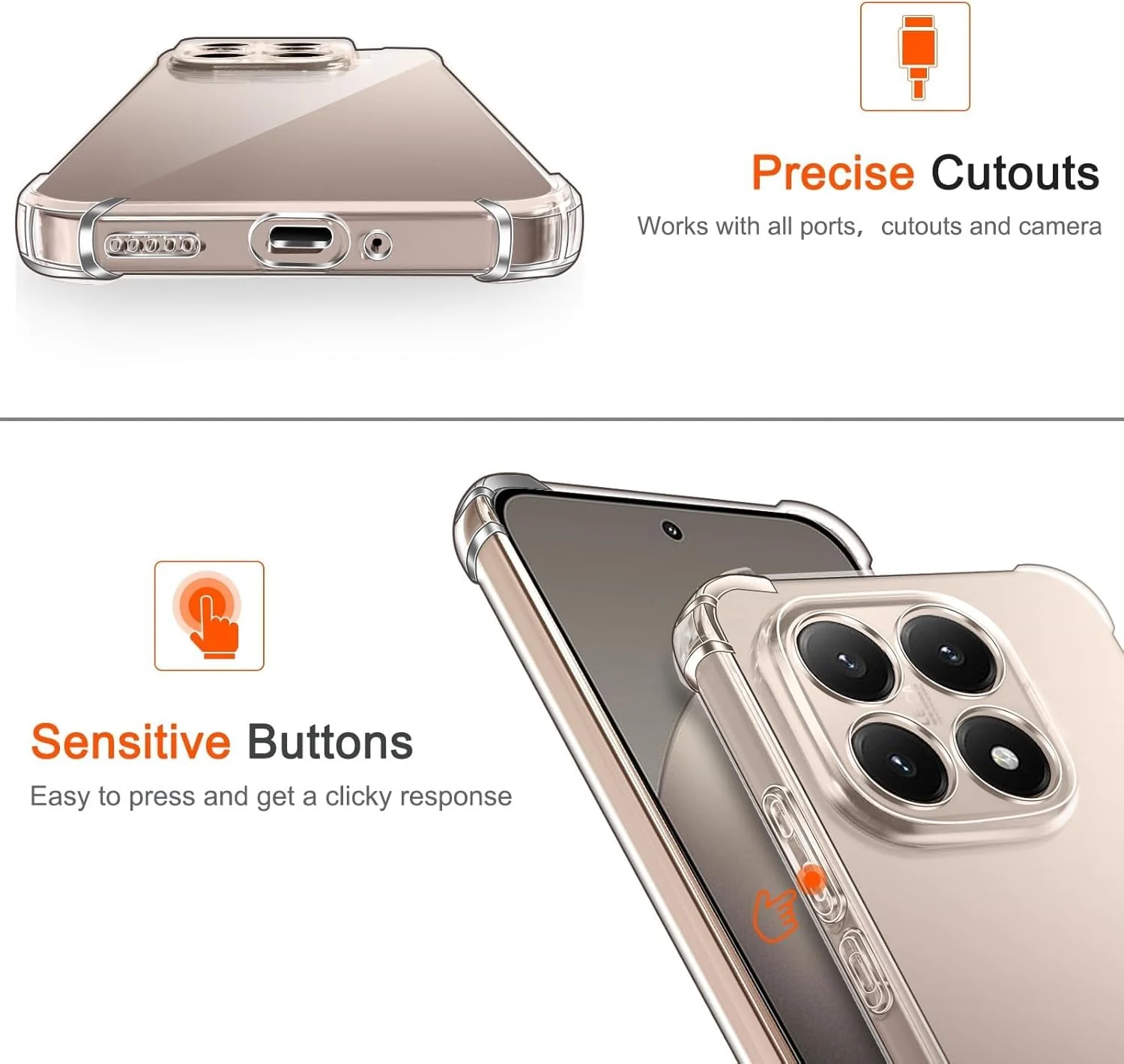 DL3 Mobilak Clear Protective Case for Xiaomi 15T - Clear