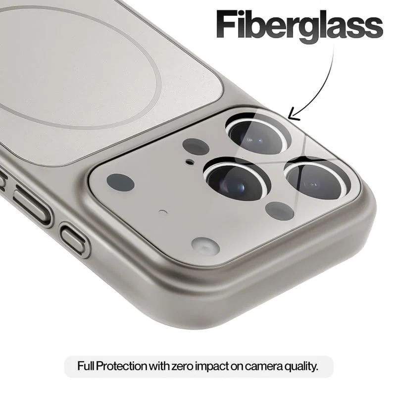 DL3 Mobilak PC Protective Case for iPhone 12 Pro Max, Compatible with MagSafe accessories, Supports wireless charging, Camera protection - Steel Grey