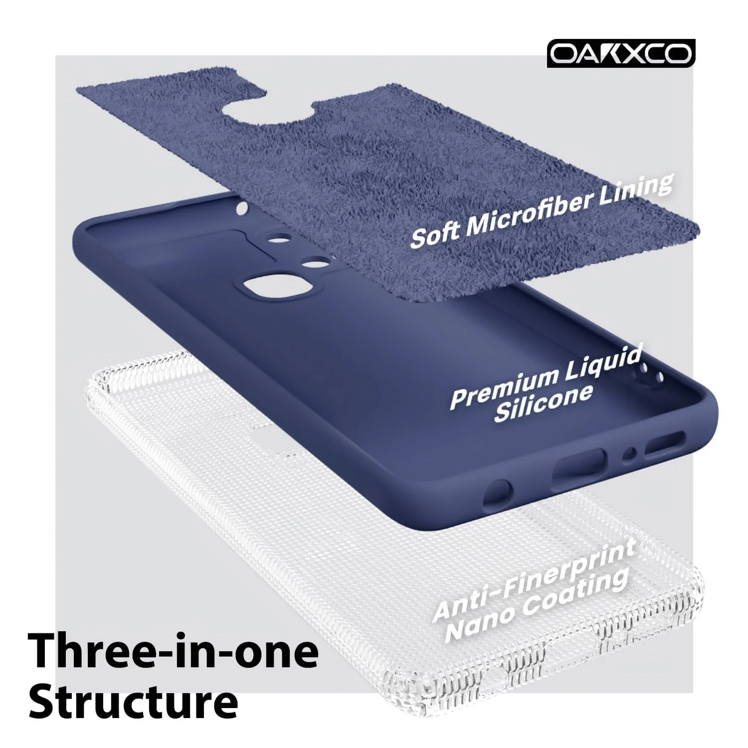 DL3 Mobilak Silicone Protective Case for Samsung Galaxy A21s, Shock-absorbing protection, Scratch-resistant surface, Soft microfiber lining - Blue 1