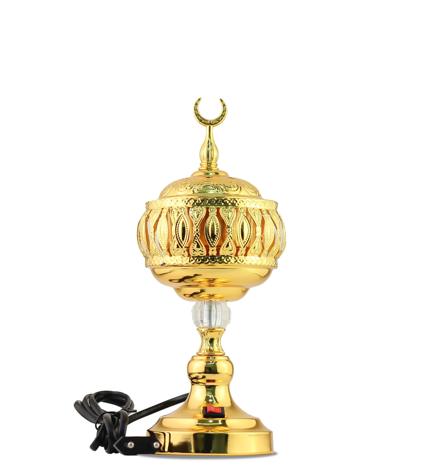 Mobigon Arabian Electric Incense Burners metal Vintage Arabic Burner, Middle Eastern Incense Holder- Electric Incense Burner Bakhoor Suitable For Arabian Oud, Home, Hotel Decor - Style 13