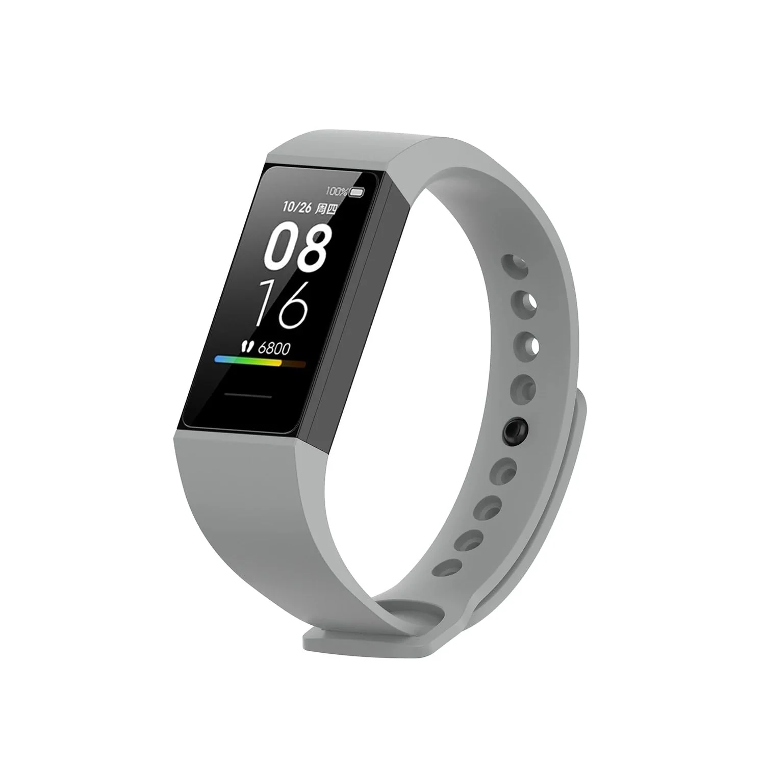 DL3 Mobilak Smart Watch Strap for Xiaomi Mi Band 4C & Redmi Smart Band, Sport Silicone Watch Band Wrist Strap, Replacement Bracelet Wristband Wrist Strap - Grey