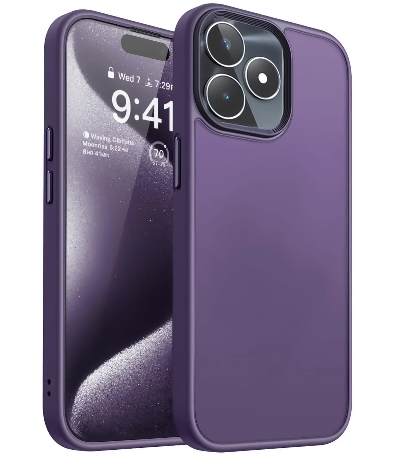 Dl3 Mobilak Matte Case for Realme C51 / Realme C53, Shockproof Drop Protection, Frosted Translucent Matte Back Phone Cover, Anti-Fingerprint (Desert Brown)