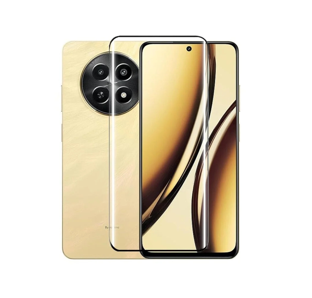 DL3 Mobilak Full Curved 5D Glass Screen Protector Full Glue For realme 13 Pro+ Plus 5G - Black