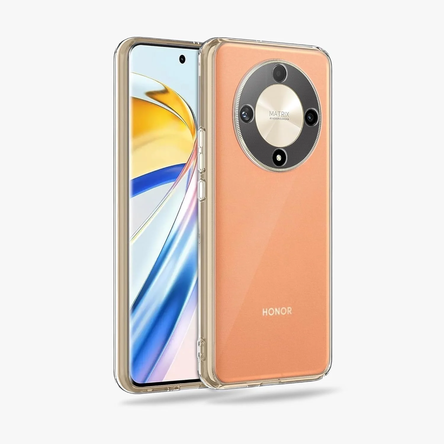DL3 Mobilak Case Compatible with Honor X9C, Case Crystal Soft TPU Gel Case Flexible Silicone Anti-Scratch Camera Protection TPU Cover - Clear