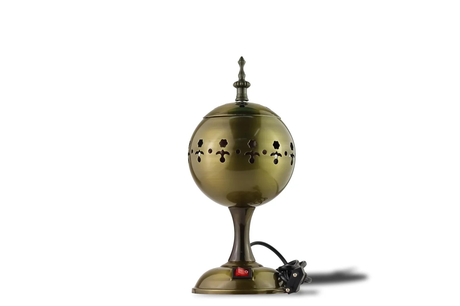 Mobigon Arabian Electric Incense Burners metal Vintage Arabic Burner, Middle Eastern Incense Holder- Electric Incense Burner Bakhoor Suitable For Arabian Oud, Home, Hotel Decor - G. Bronze