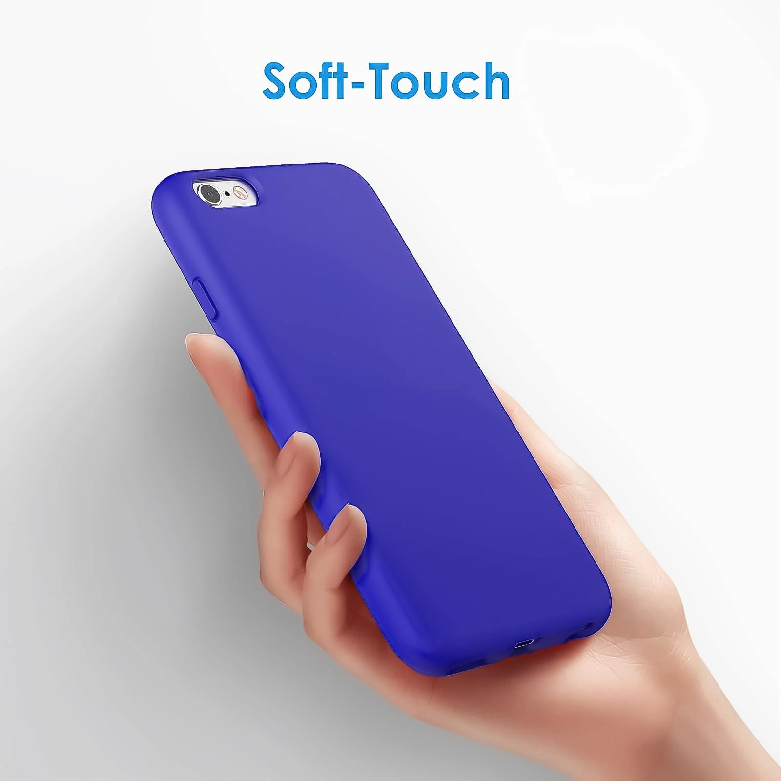 DL3 Mobilak Liquid Silicone Protective Case with Soft Microfiber Lining for iPhone 6 / 6S - Pepsi