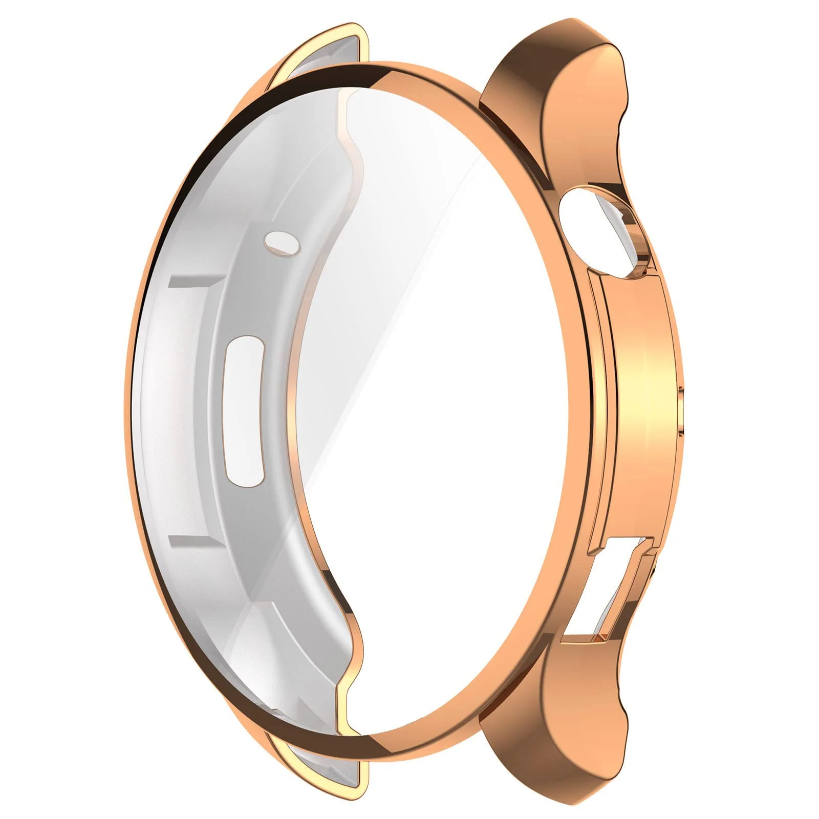 DL3 Mobilak Case Compatible with Amazfit GTR 4 / GTR4 Pro Case Watch Soft TPU Shockproof Cover Slim Guard Thin Bumper Shell Protector - Rose Gold