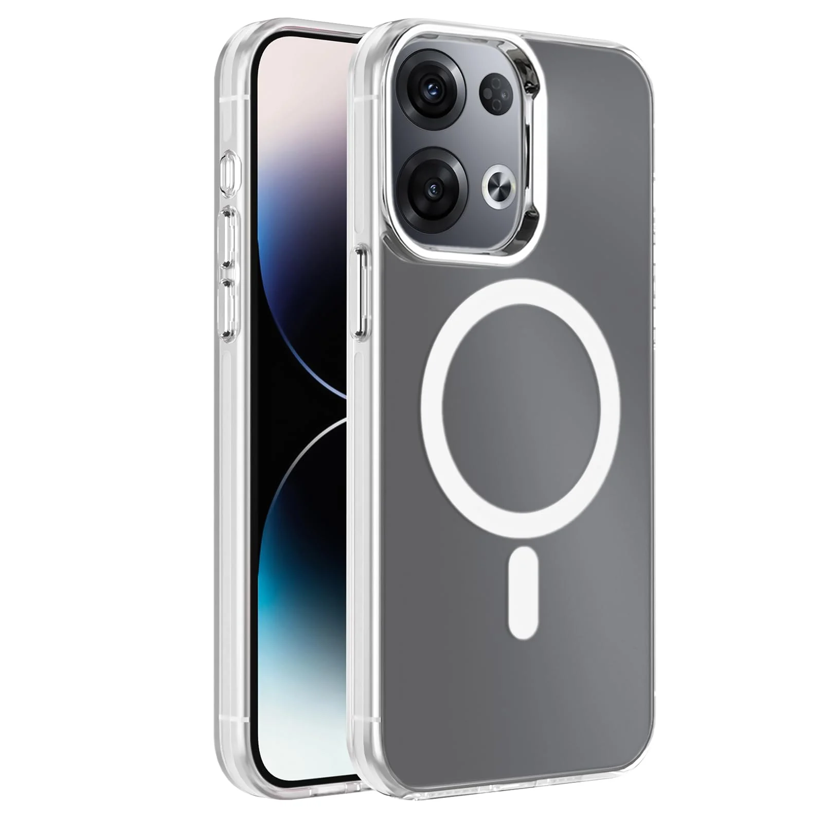 DL3 Mobilak Case For OPPO Reno 8 5G/Reno8 5G Case Crystal [Not Compatible with MagSafe] Soft TPU Gel Case Flexible Silicone Anti-Scratch TPU Cover - Clear