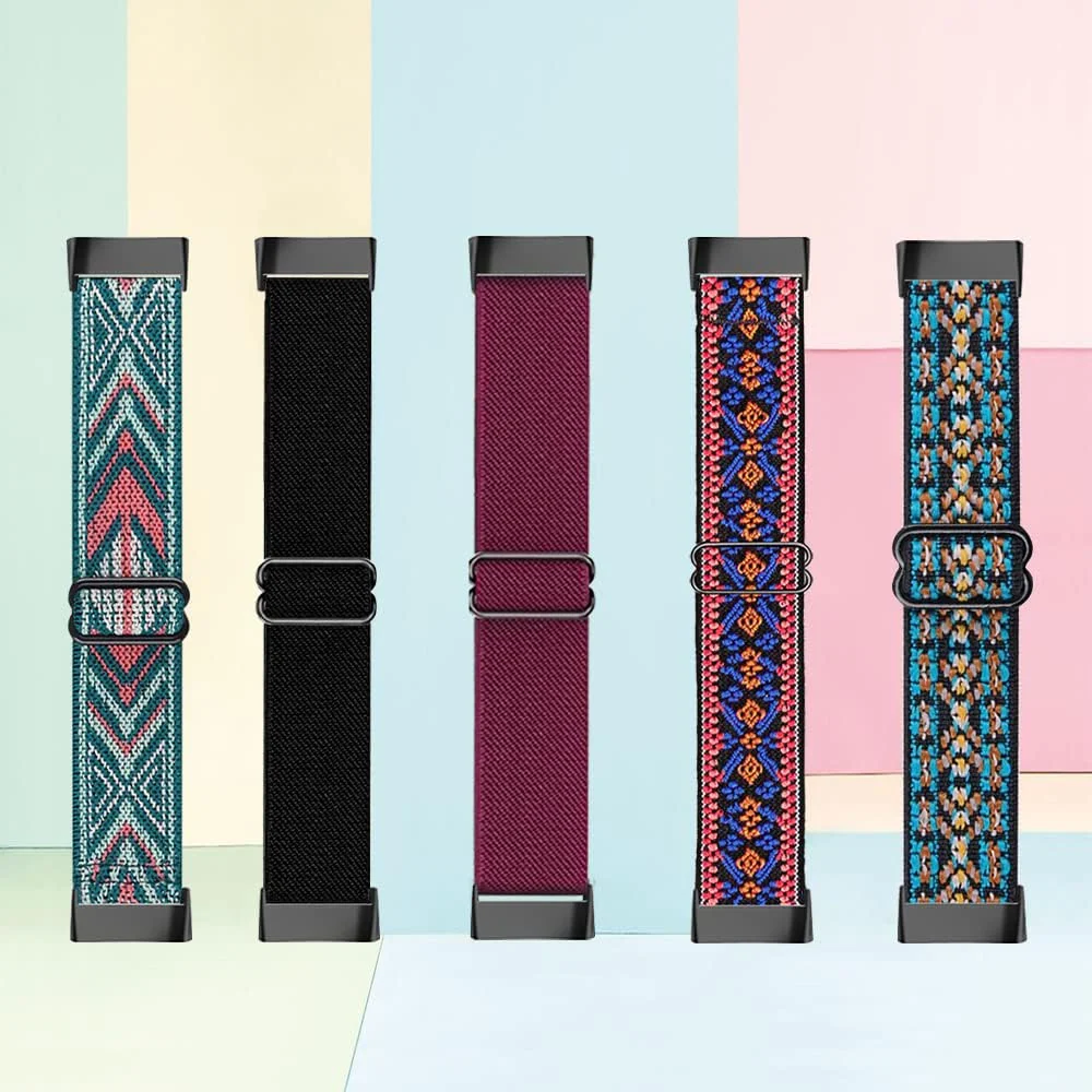 DL3 Mobilak Elastic Straps Compatible with Xiaomi Redmi Watch 3 (Not for Redmi Watch 3 Lite/Active) Men Women, Adjustable Stretchy Bracelets Sport Nylon Replacement Bracelet - Wine Red