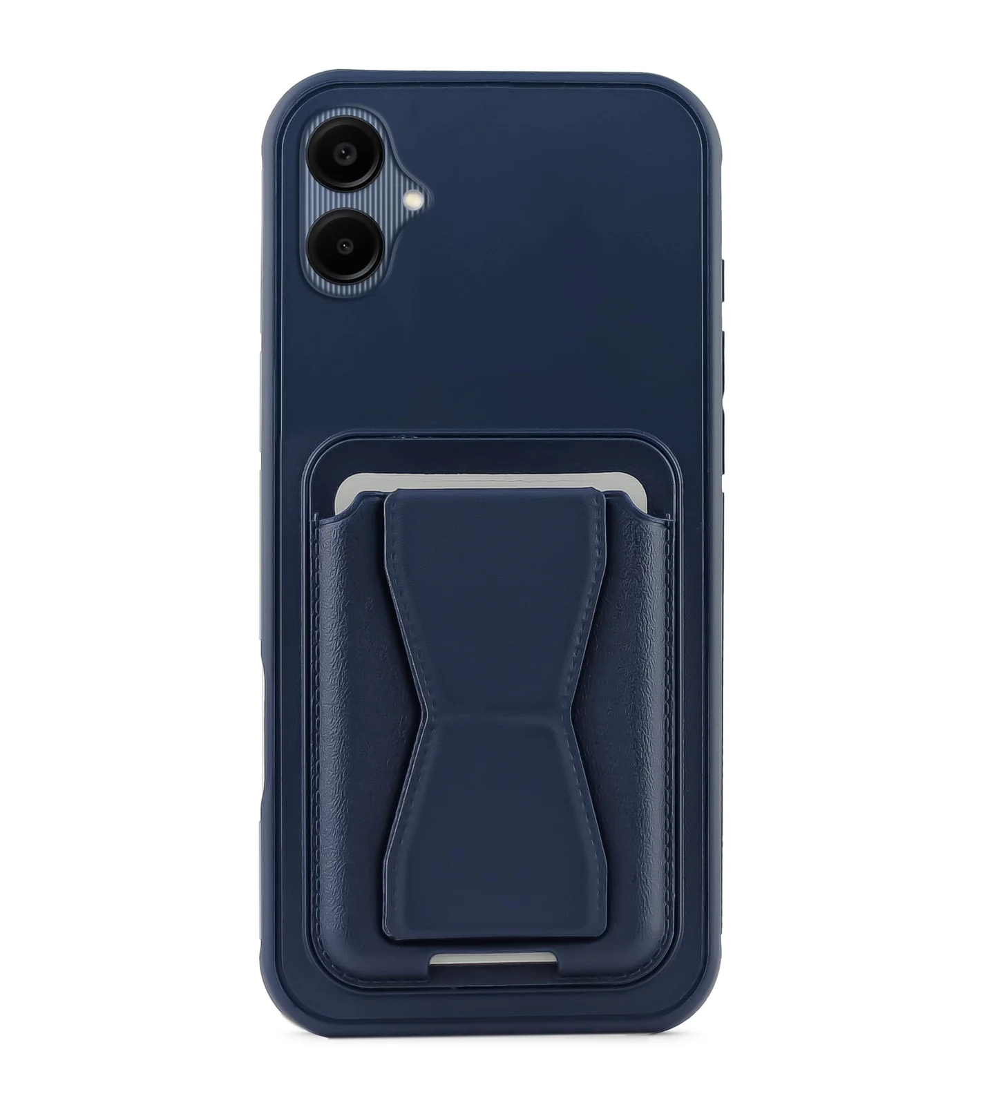 DL3 Mobilak Leather Wallet Case with Card Slot for Samsung Galaxy A06 with Camera Protection and Shockproof Design - Blue