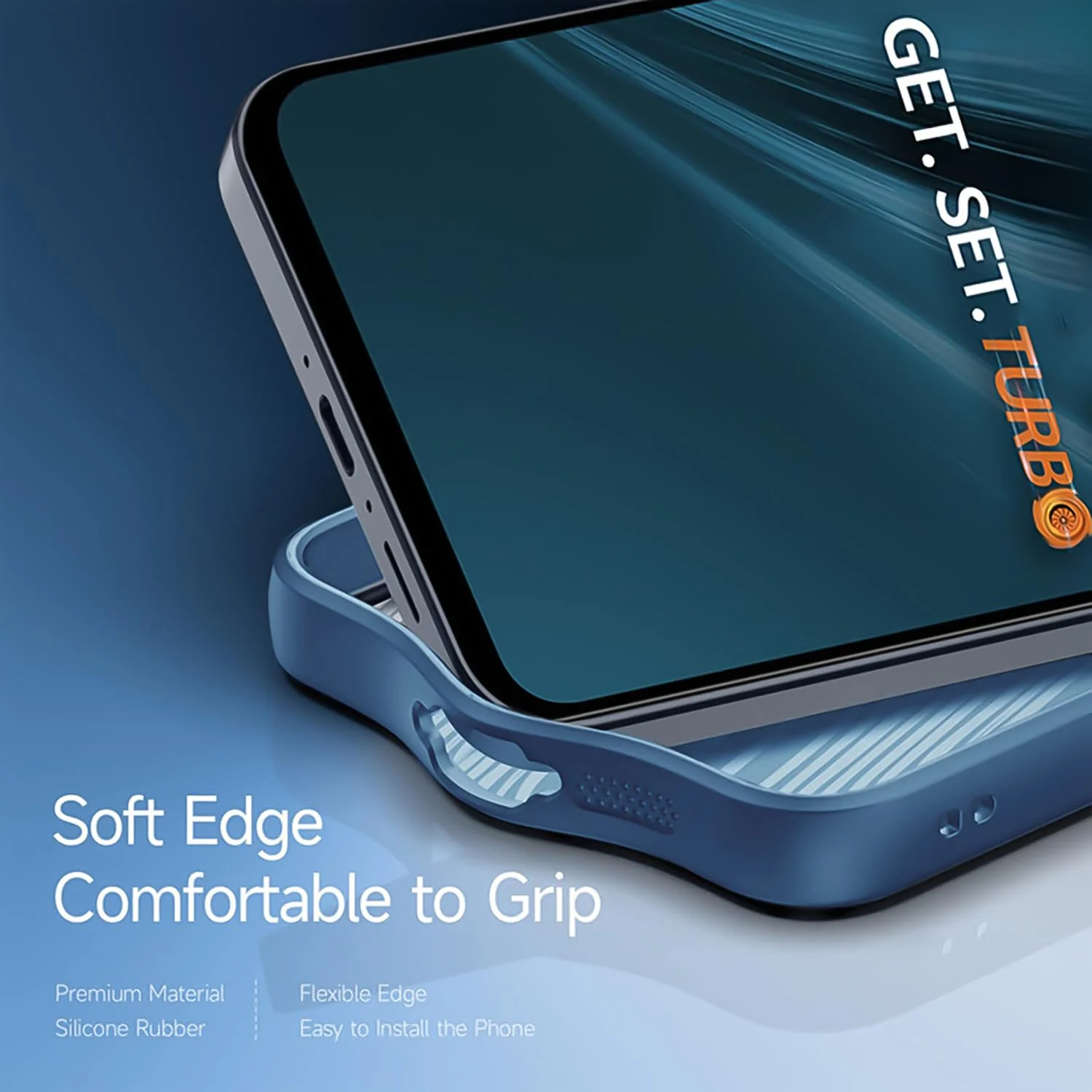 DL3 Mobilak Clear Protective Case for vivo Y29 4G - Blue
