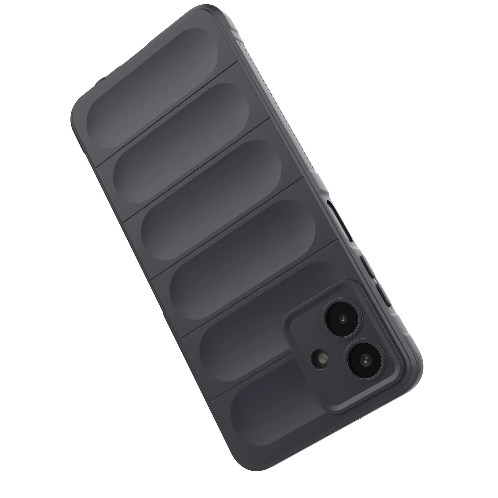 DL3 Mobilak Soft Silicone Protective Case for Samsung Galaxy A07 with Camera Protection and Shockproof Design - Dark Gray