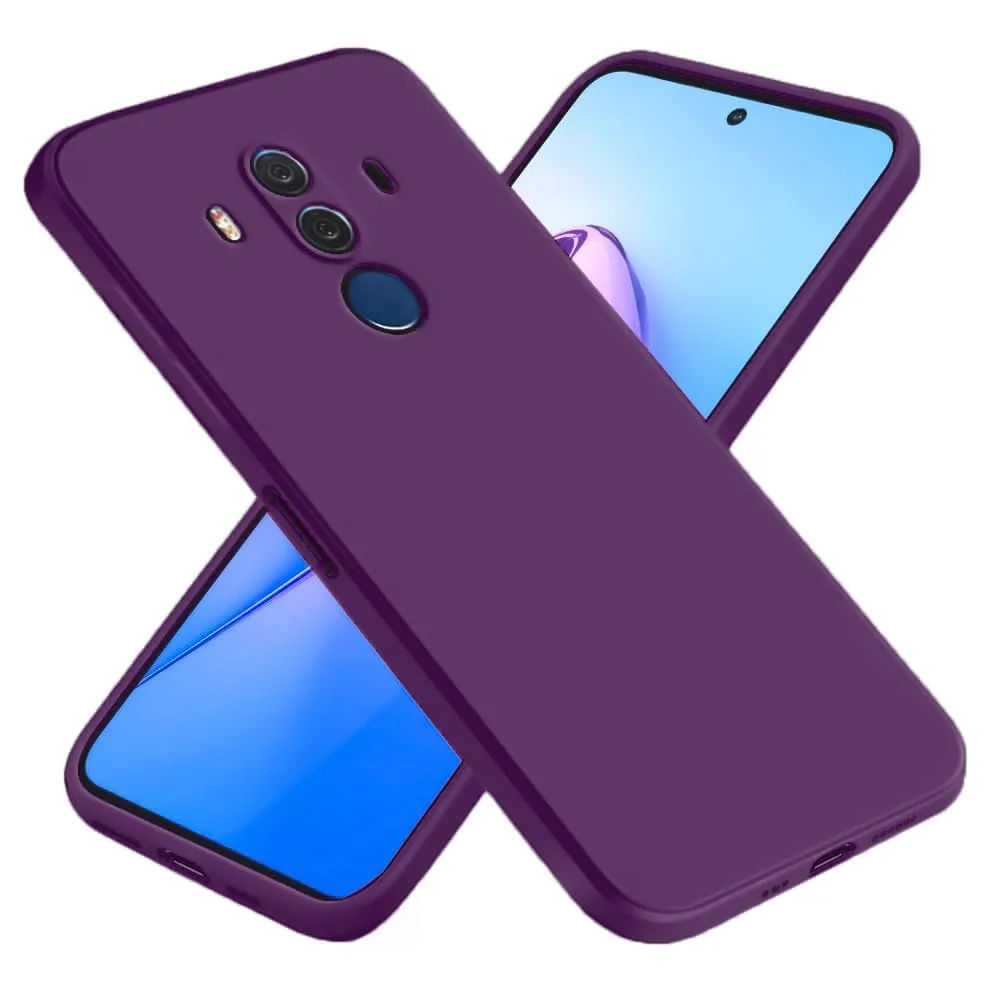 Dl3 Mobilak Huawei Mate 10 Pro Case,Soft Flexible Silicone Gel Rubber Bumper Cover,Full Body Shockproof Protective Phone Case (Cashmere)