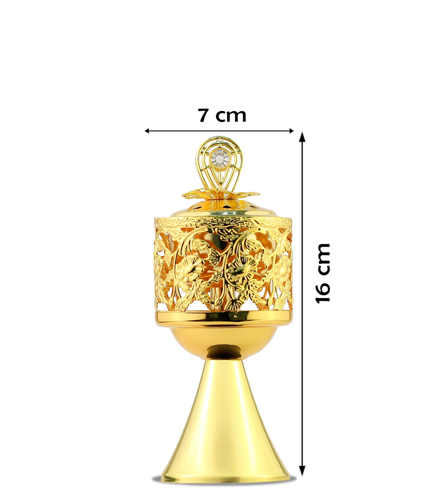 Mobigon Charcoal Incense Burner, Bakhoor Burner, Oud Frankincense Incense Burner, Vintage Arabic Burner, Suitable For Arabian Oud, Yoga, Spa and Aromatherapy, Office & Home Decor - Style 24