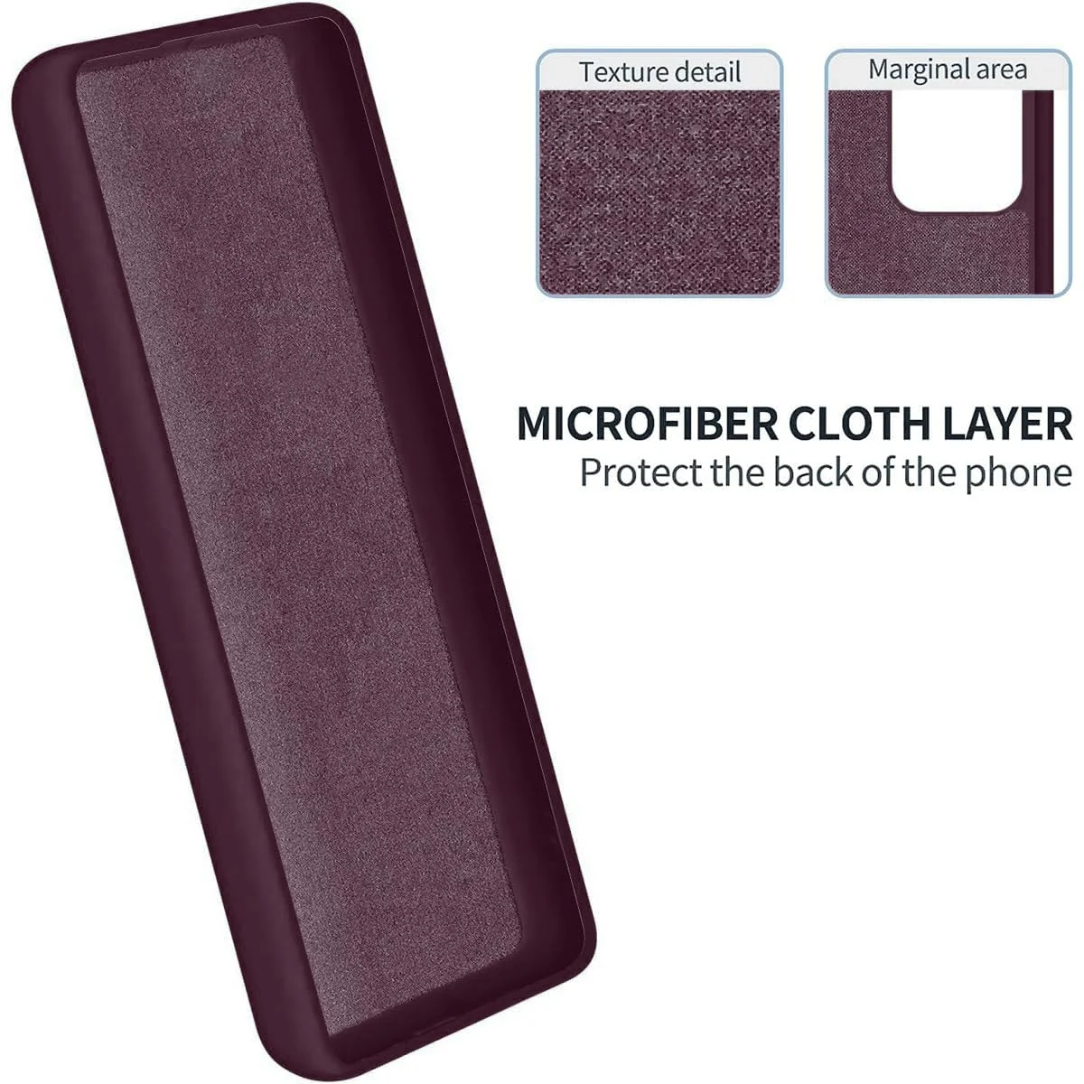 DL3 Mobilak Silicone Protective Case for Honor 90, Shock-absorbing protection, Scratch-resistant surface, Soft microfiber lining - Wine Red