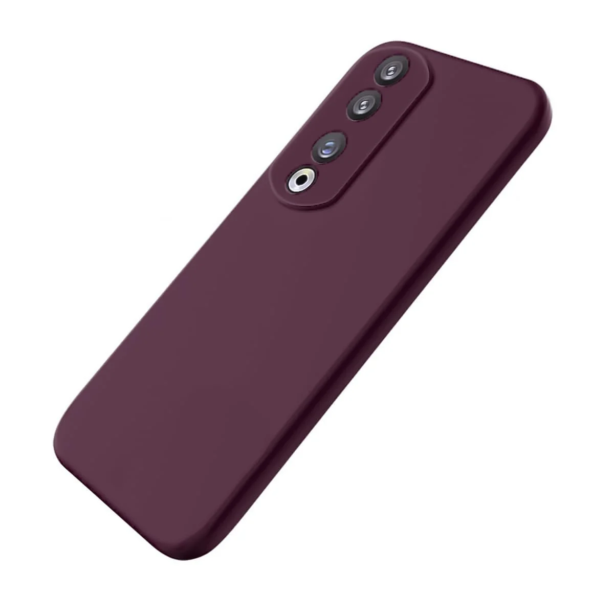 DL3 Mobilak Silicone Protective Case for Honor 90, Shock-absorbing protection, Scratch-resistant surface, Soft microfiber lining - Wine Red