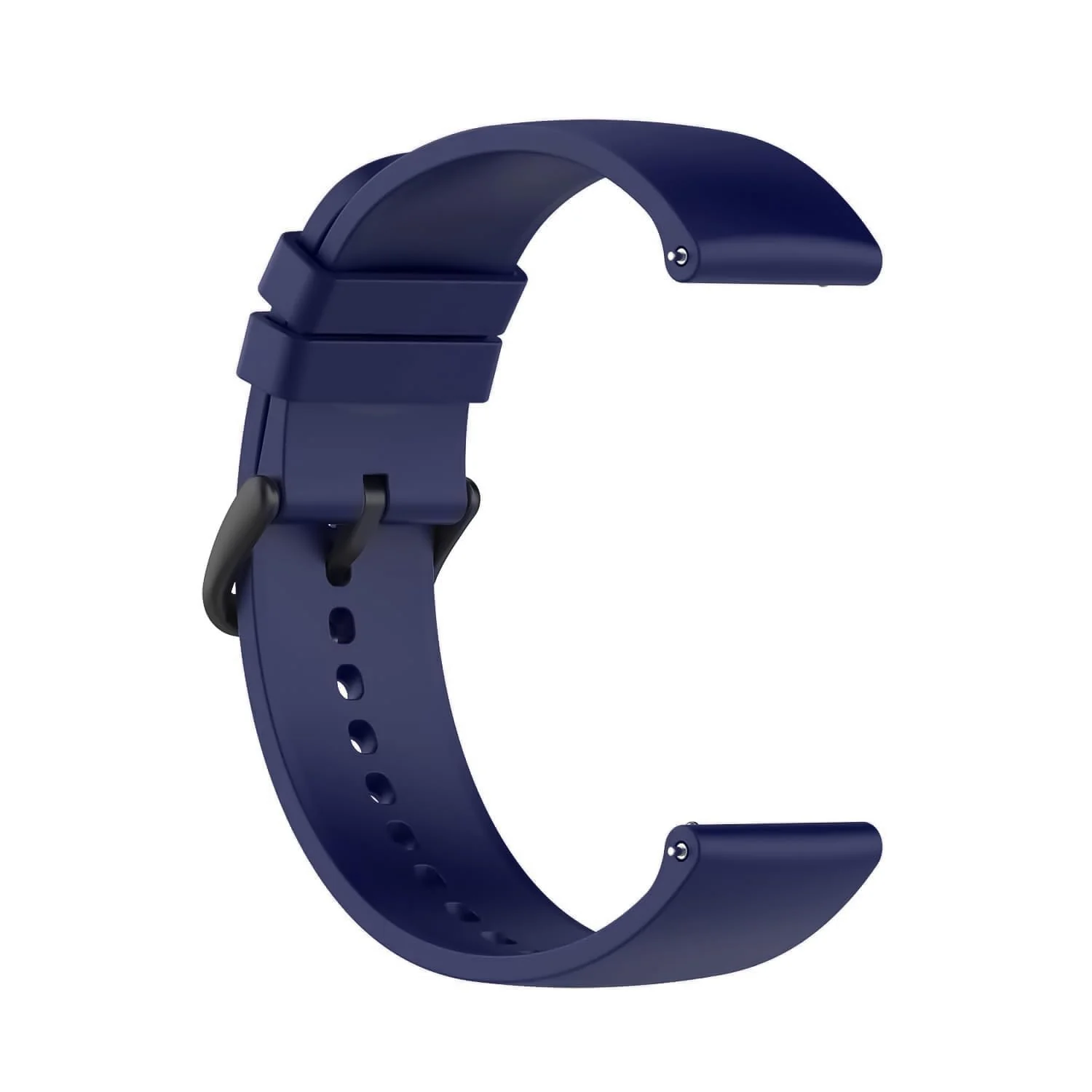 DL3 Mobilak Silicone Buckle Band 22MM Strap For Xiaomi Redmi Watch 5 Active/5 Lite/Samsung Galaxy Watch 3 45mm/Watch 46mm/Gear S3/Huawei watch GT5 GT4 GT3 GT2 GT 46MM/GT2E/GT3 Pro GT 5 Pro - Navy Blue