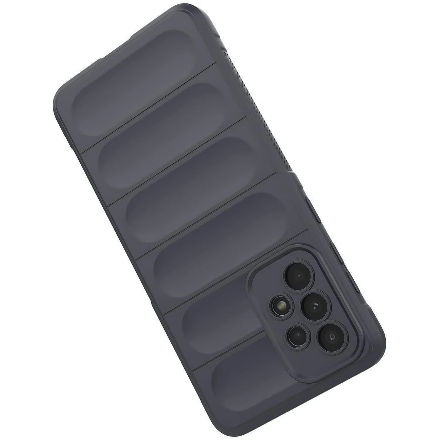 DL3 Mobilak Flexible Silicone and TPU Protective Case with Camera Protection for Samsung Galaxy A33 5G - Dark Gray
