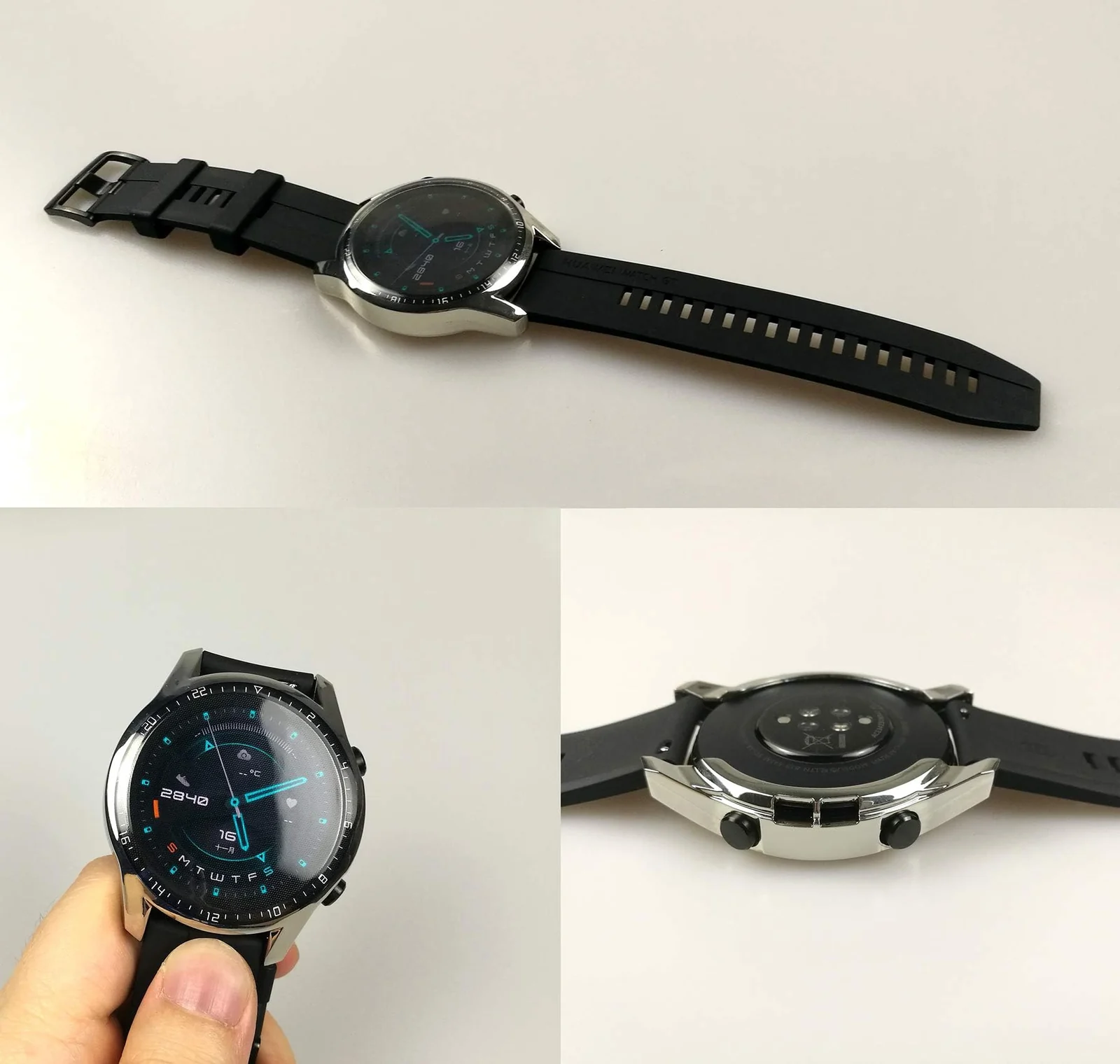 DL3 Mobilak Case Compatible with Huawei Watch GT2 46mm Case All-Around Screen Protector Watch Soft TPU Shockproof Cover Slim Guard Thin Bumper Shell Protector - Silver