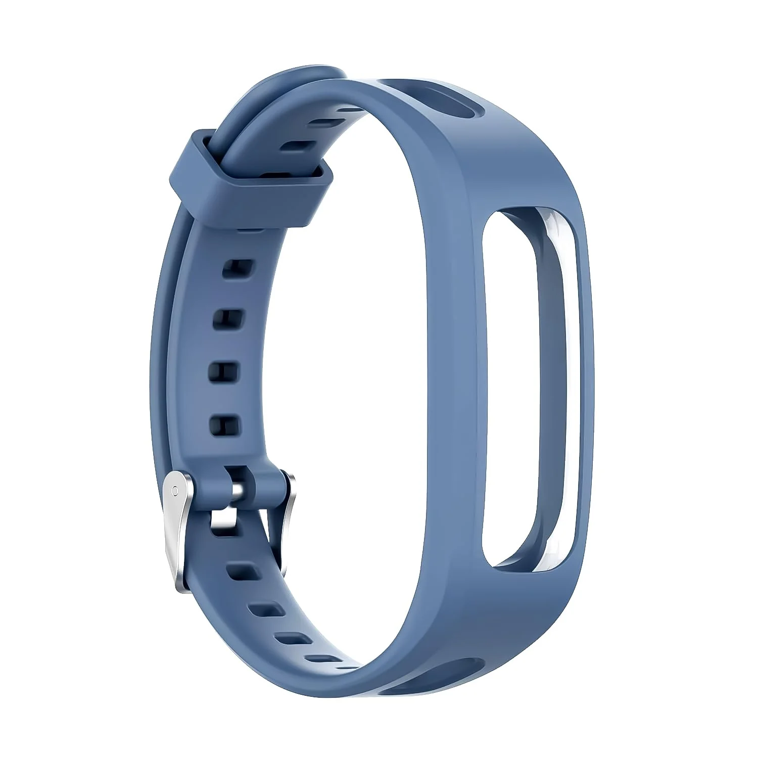 DL3 MOBILAK Silicone Watch Band Strap Compatible for Huawei Honor Band 4 Running Version/Huawei Band 3e/ Band 4e Smart Watch Bracelet Replacement - Blue
