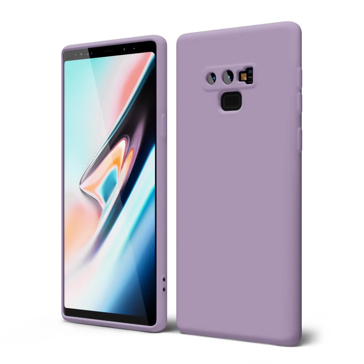 DL3 Mobilak Silicone Protective Case for Samsung Galaxy Note 9, Shock-absorbing protection, Scratch-resistant surface, Soft microfiber lining - Lavender
