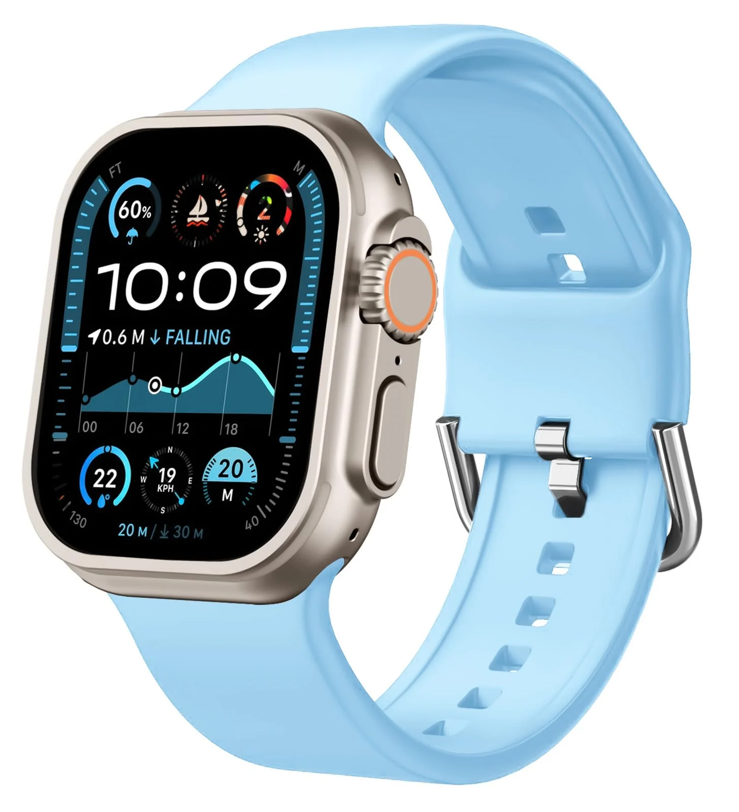 Apple Watch Ultra 49MM 46MM 45MM 44MM 42MM — DL3 Mobilak Sport Band For Apple Watch Ultra 49mm 46mm 45mm 44mm 42mm, Soft Silicone Wristband Replacement Strap with Classic Clasp for iWatch Series 11 10 9 8 7 6 5 4 SE SE2 Ultra 3 2 1 for Women Men