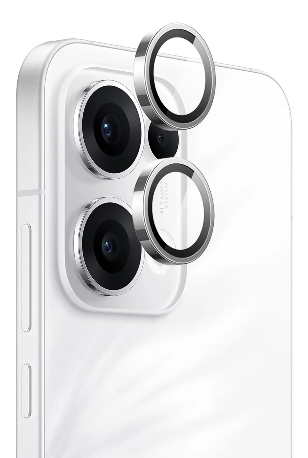 DL3 Mobilak Camera Lens Protector for OPPO Reno 13 5G / OPPO Reno13 5G Accessories, 9H Tempered Glass Metal Individual Ring Camera Cover Screen Protector, Case Friendly, Anti Scratch