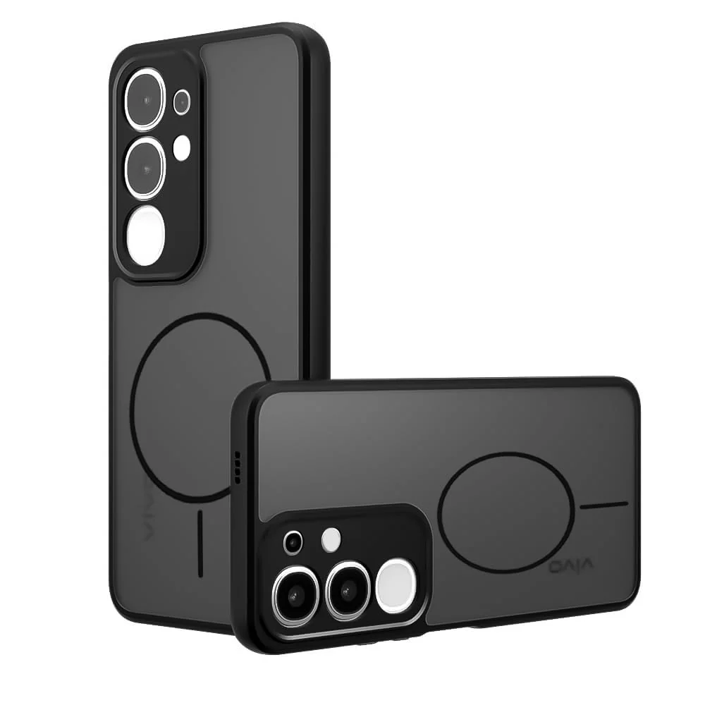 DL3 Mobilak Case For Tecno Camon 30 4G Translucent Matte PC Back & Soft TPU Edge, [Not Compatible with MagSafe] Anti-Scratch Shockproof Protective Cover with Full Camera Protection - Black